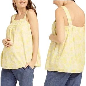 The Nines by Hatch Cotton Maternity Sleeveless Top